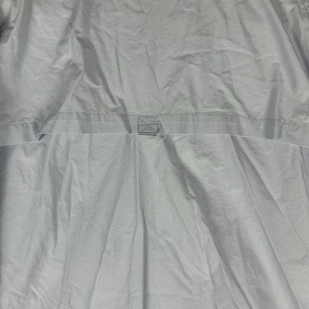 LL Bean Mens Lilac Solid Pocket Fishing Long Sleeve Button Up Shirt Size XL Vent